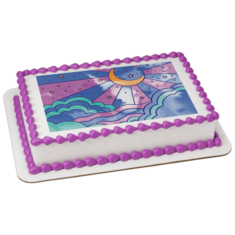 Prismatic Sky Cake