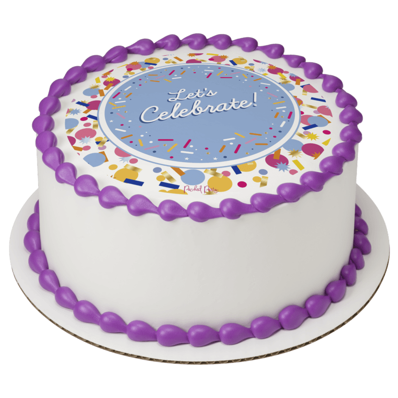 Packed Party Let's Celebrate Cake