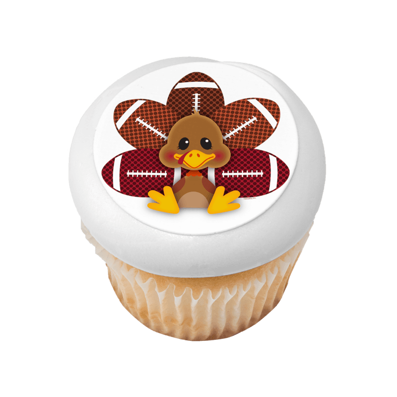 Football Turkey Cupcake