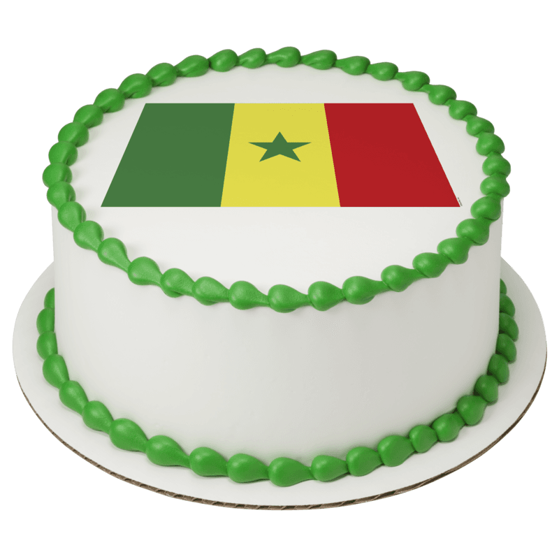 Senegal Country Flag Cake