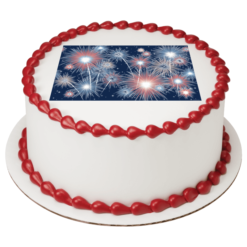 Fireworks-Sheet Cake