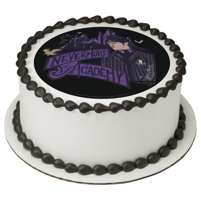 Wednesday Nevermore Academy Cake