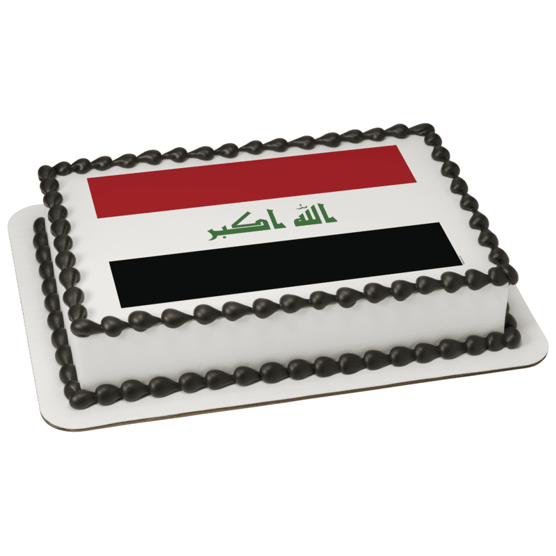 Iraq Country Flag Cake