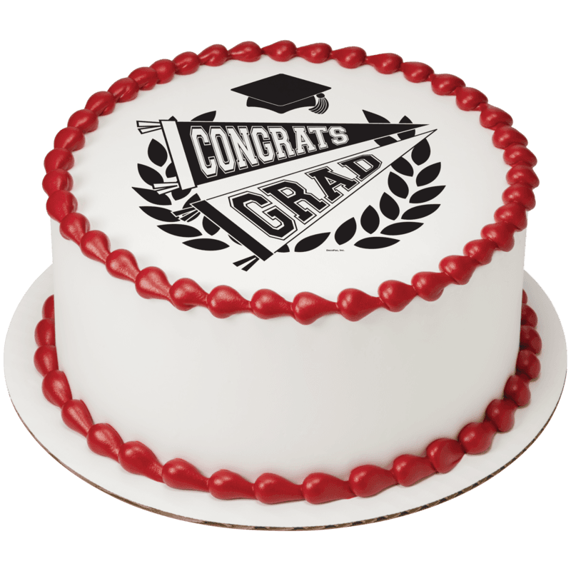 Congrats Grad Pennants Cake