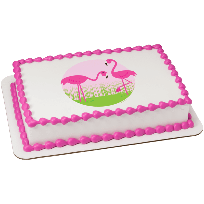 Pink Flamingos Cake