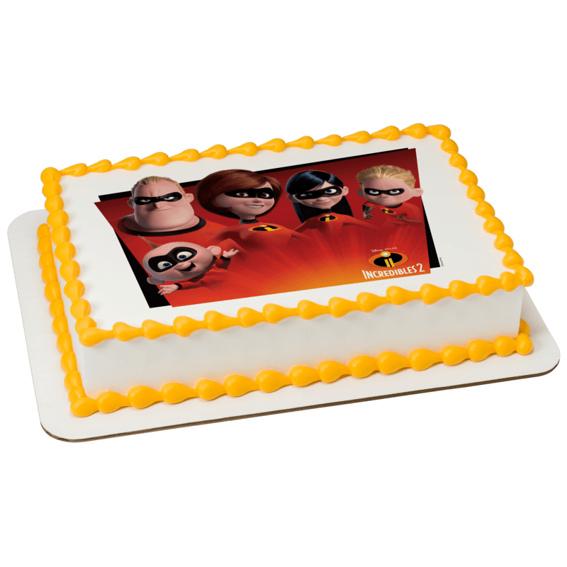 Disney and Pixar's Incredibles 2 Favorite Super Hero Family Cake