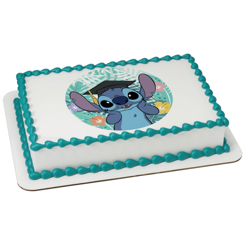 Disney's Stitch Graduation Cake