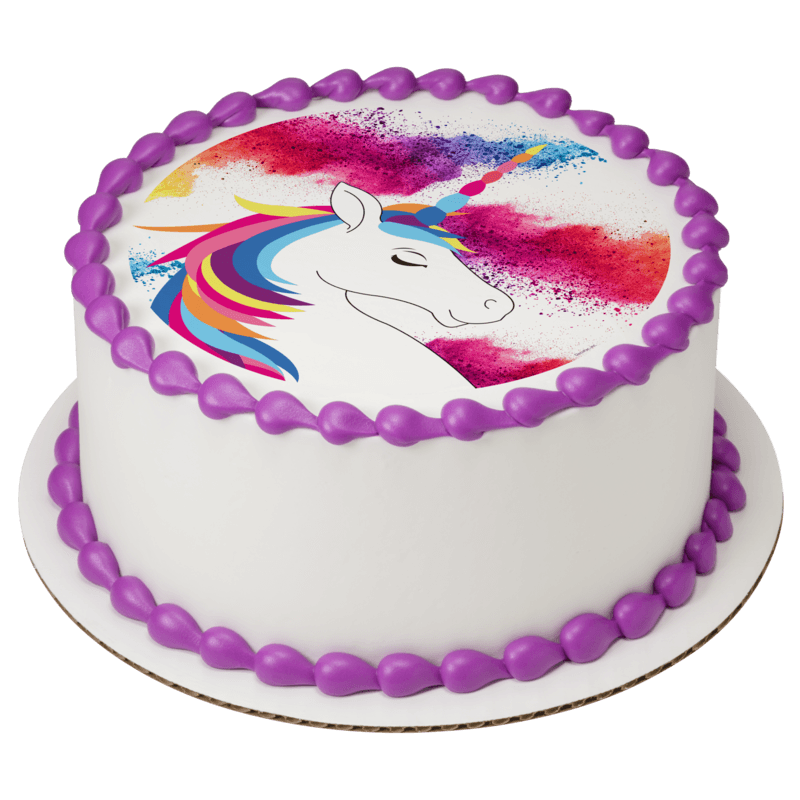 Rainbow Unicorn Cake