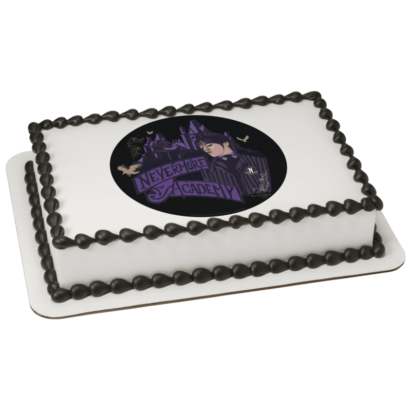 Wednesday Nevermore Academy Cake