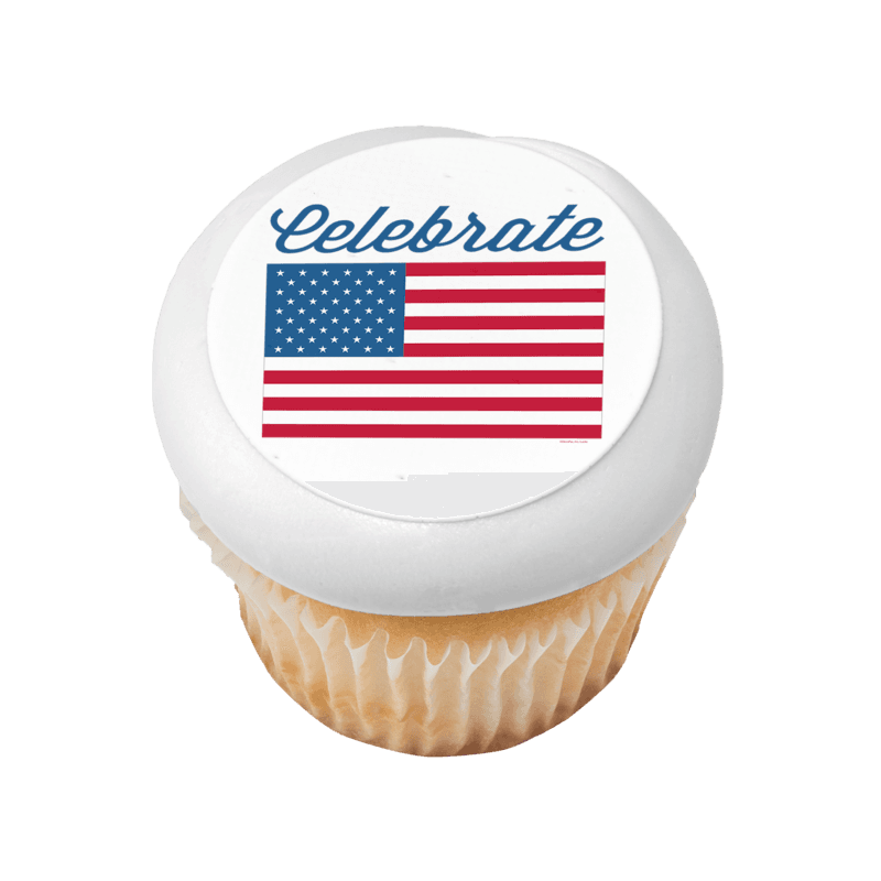 Celebrate America Flag Cupcake