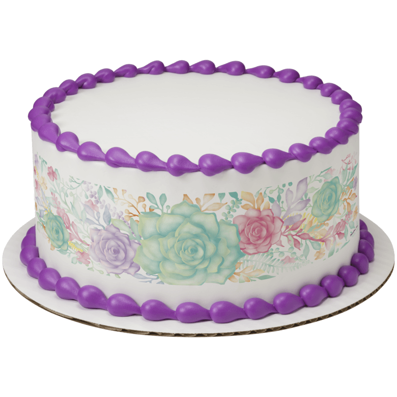 Fresh Rain Watercolor Cake
