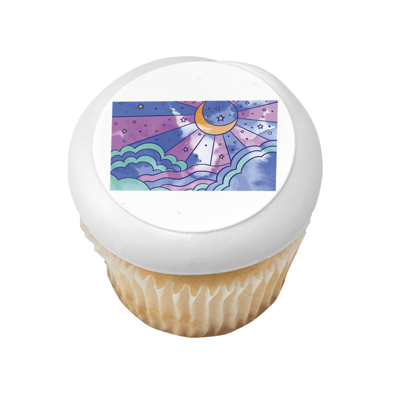 Prismatic Sky Cupcake