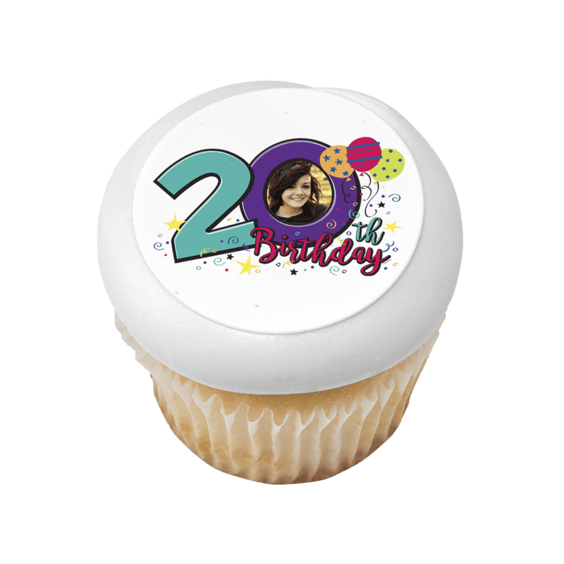 Happy 20th Birthday Cupcake