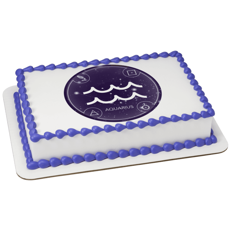 Zodiac Aquarius Cake