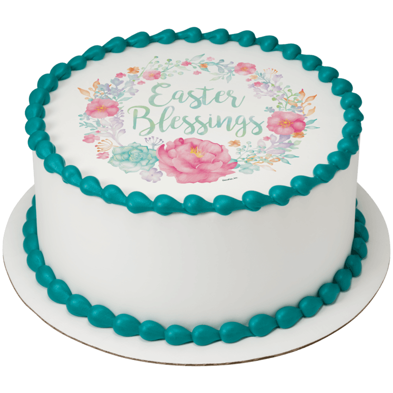 Floral Easter Blessings Cake