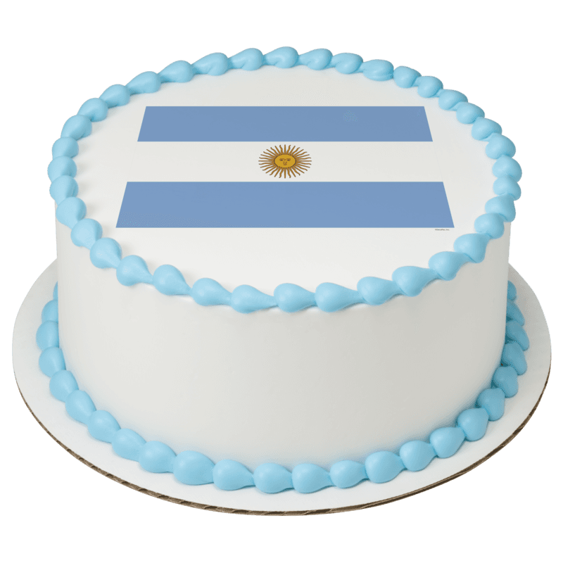 Argentina Country Flag Cake