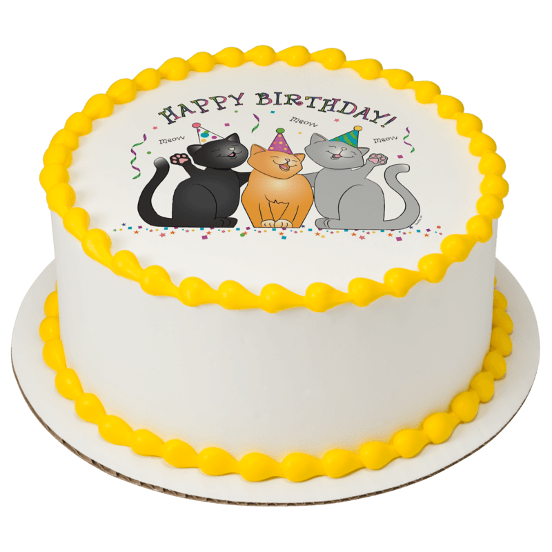 Birthday Cats Cake