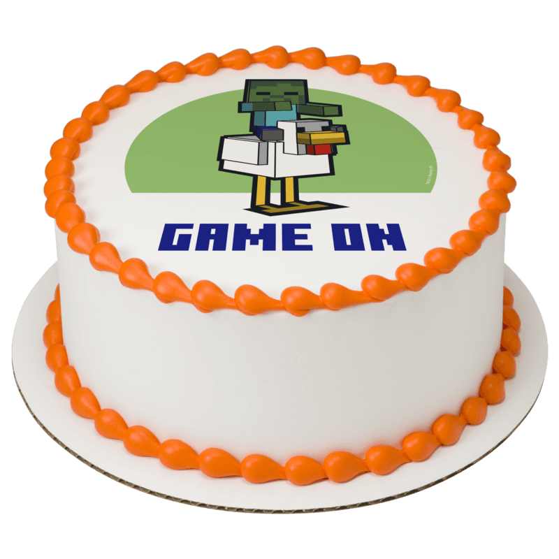 MINECRAFT Game On Cake