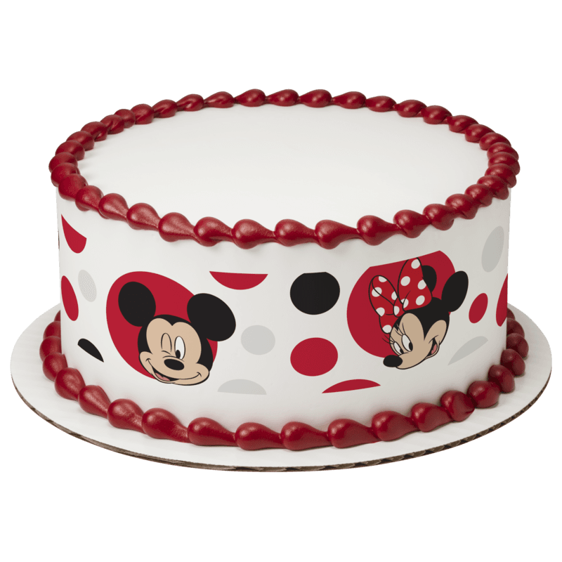 Mickey Mouse and Minnie Mouse Cake
