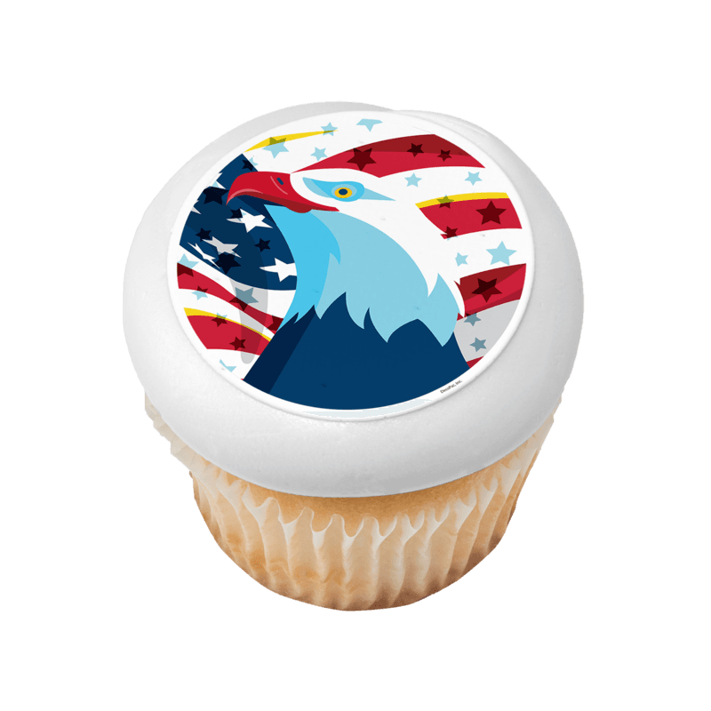 Patriotic Eagle Cupcake