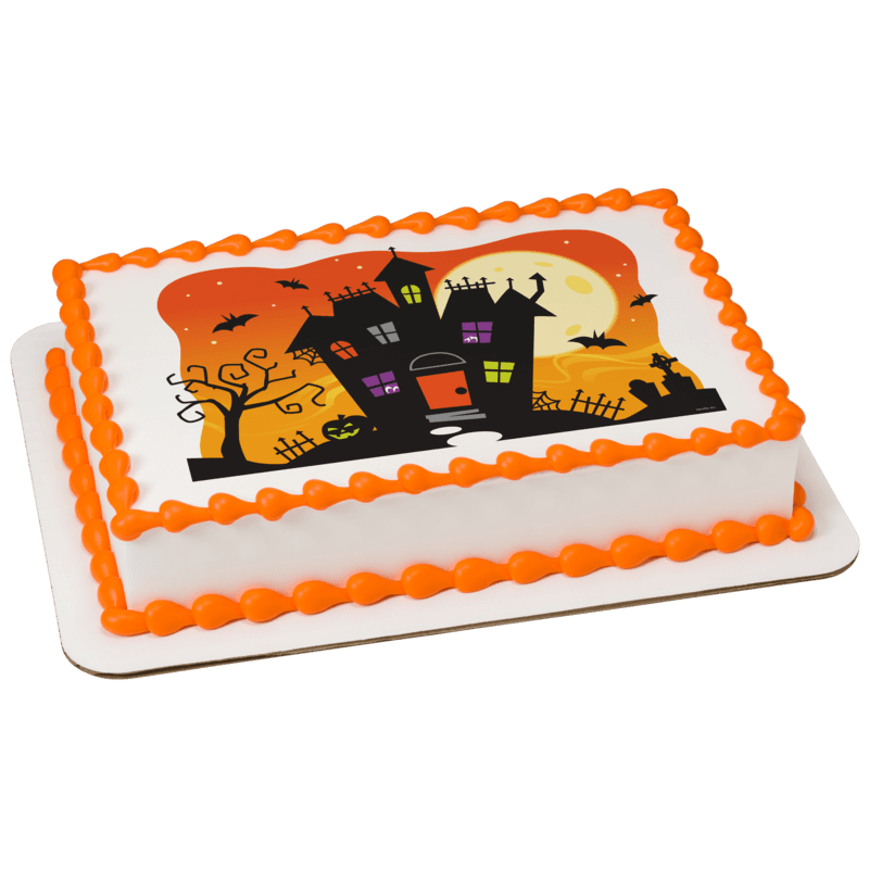 Spooky Haunted House Cake