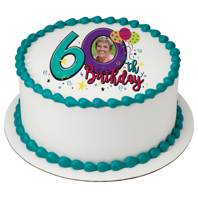 Happy 60th Birthday Cake