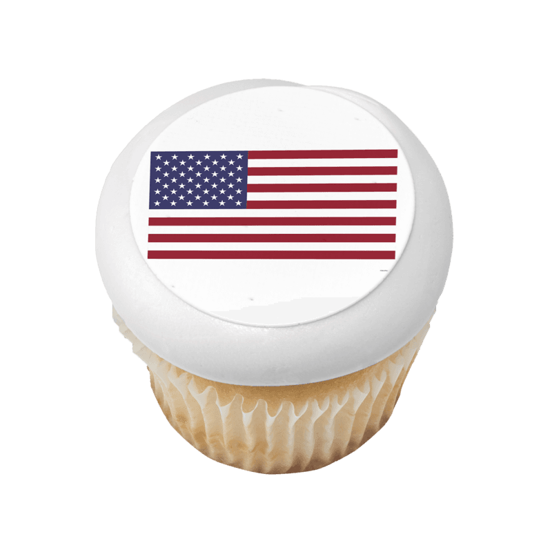 United States Country Flag Cupcake