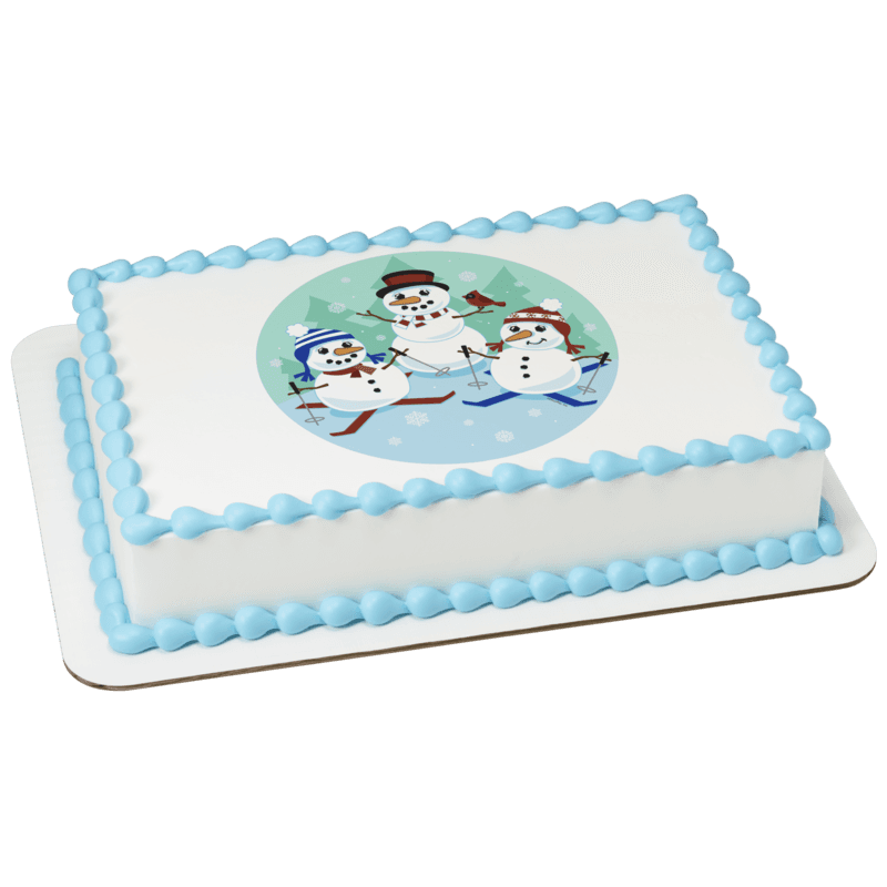 Snowman Friends Cake