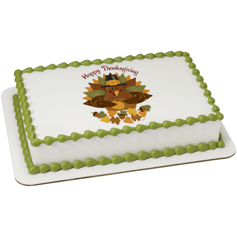 Happy Thanksgiving Turkey Cake