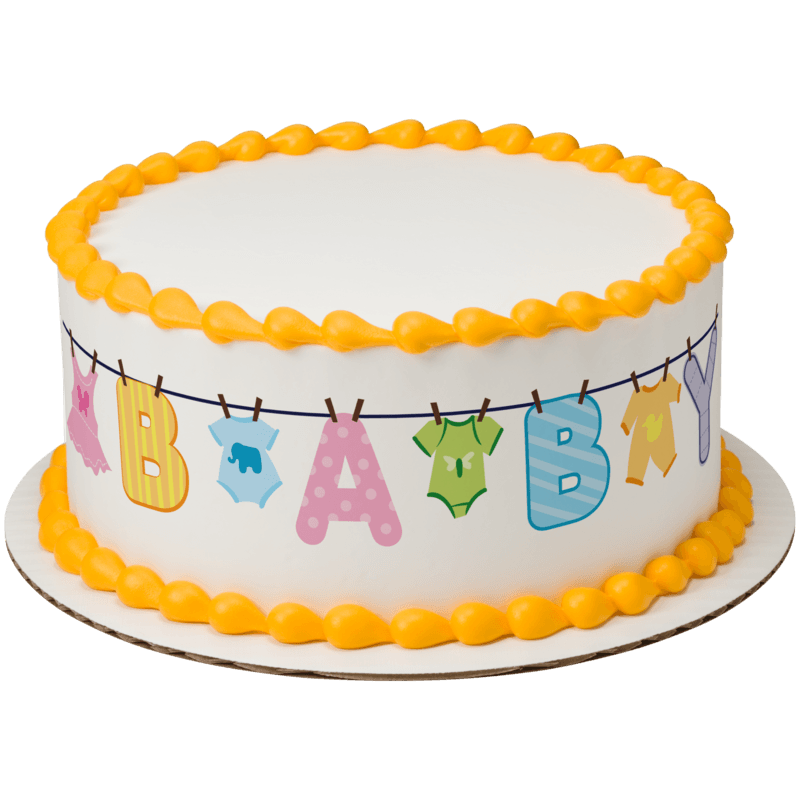 Baby Clothesline Cake