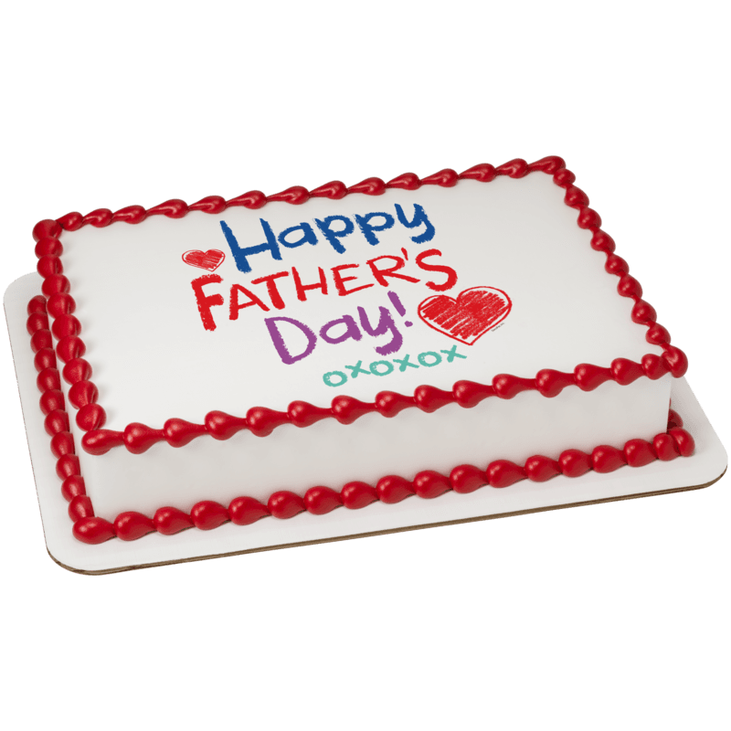 Happy Father's Day Crayon Cake