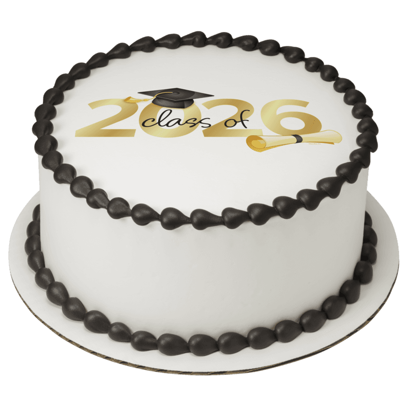 Traditional Grad 2026 Cake