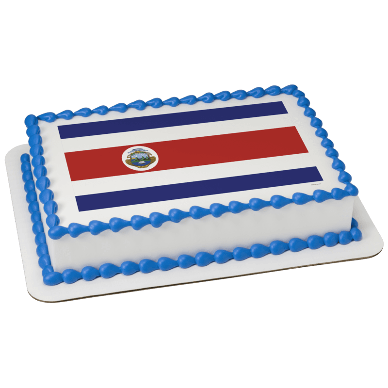 Costa Rica Country Flag Cake