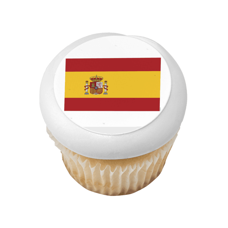 Spain Country Flag Cupcake