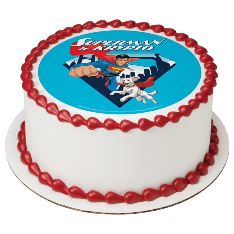 Superman™ and Krypto Cake