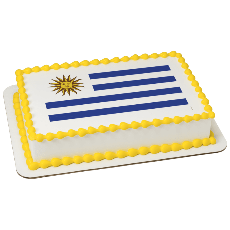 Uruguay Country Flag Cake