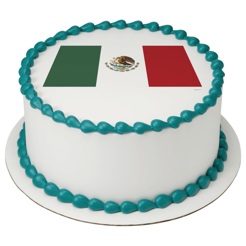 Mexico Country Flag Cake