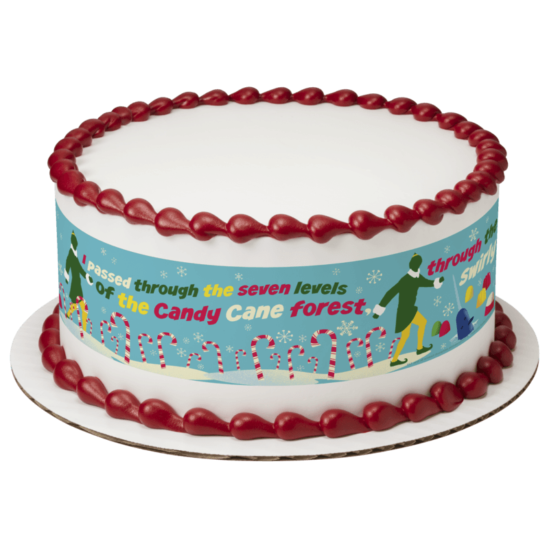 Elf Candy Canes & Gum Drops Cake