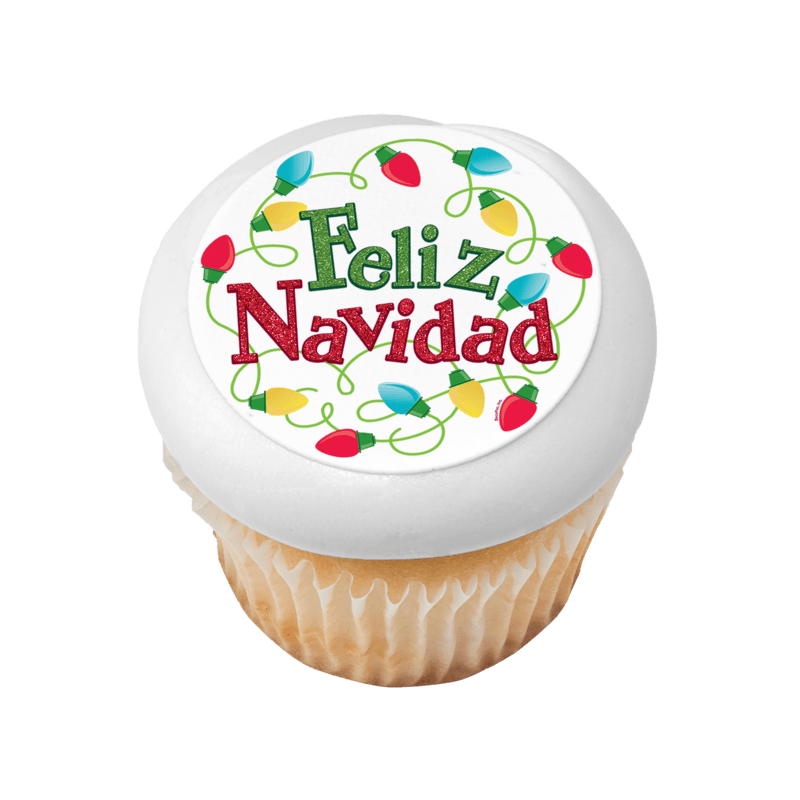 Playful Feliz Navidad Cupcake