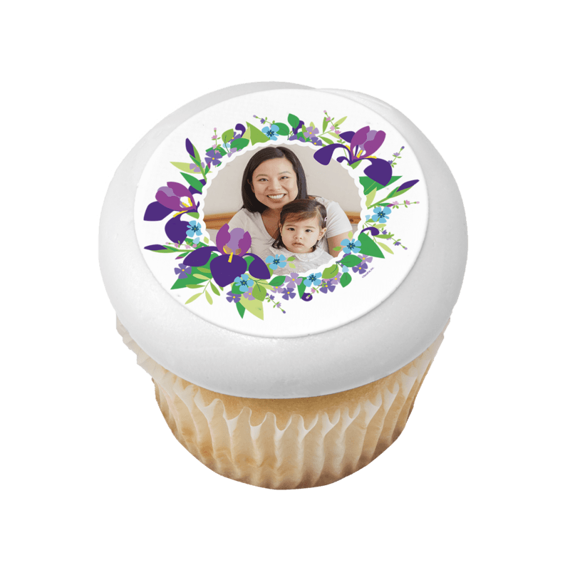 Blooming Iris Cupcake