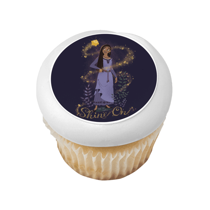 Disney's Wish Shine On Cupcake