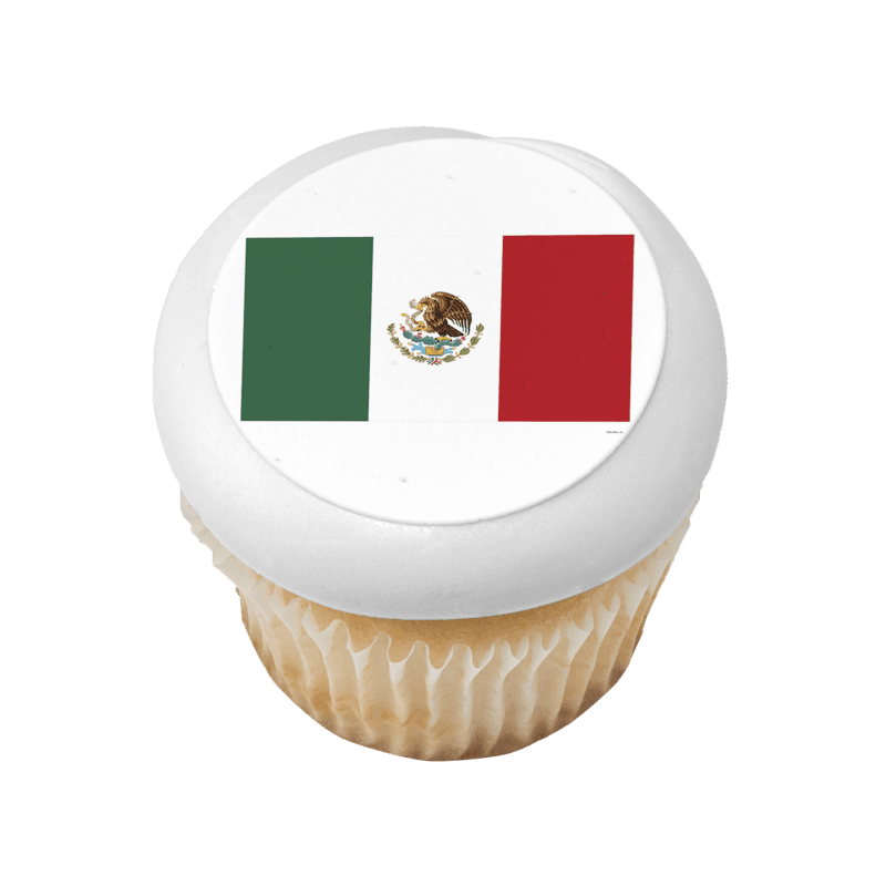 Mexico Country Flag Cupcake