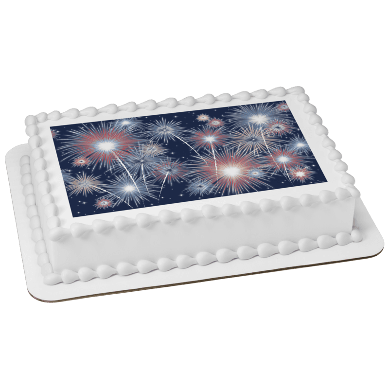 Fireworks-Sheet Cake