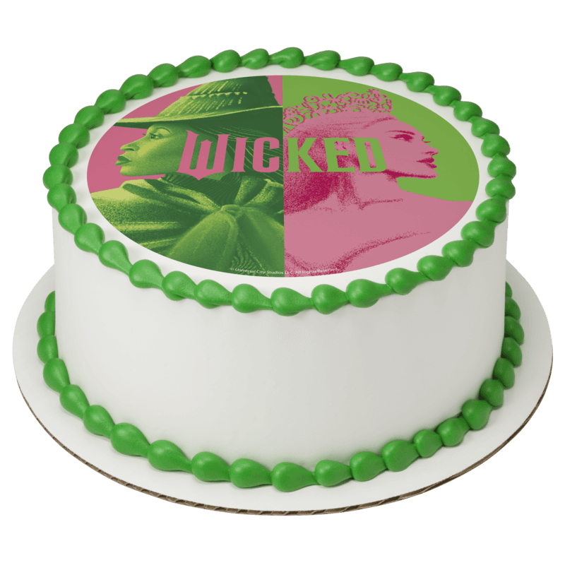 Wicked Glinda and Elphaba Cake