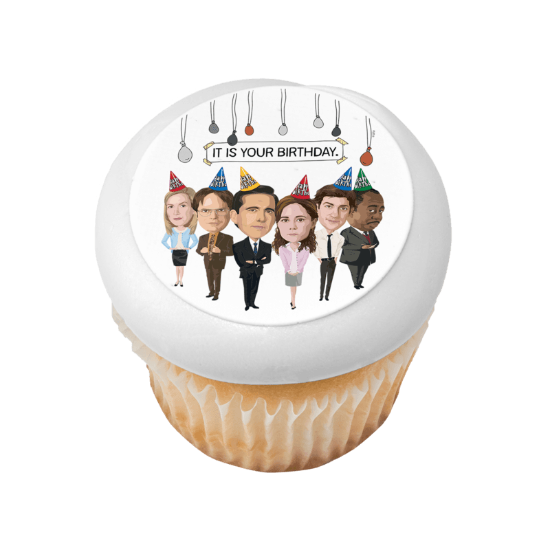 The Office It Is Your Birthday. Cupcake