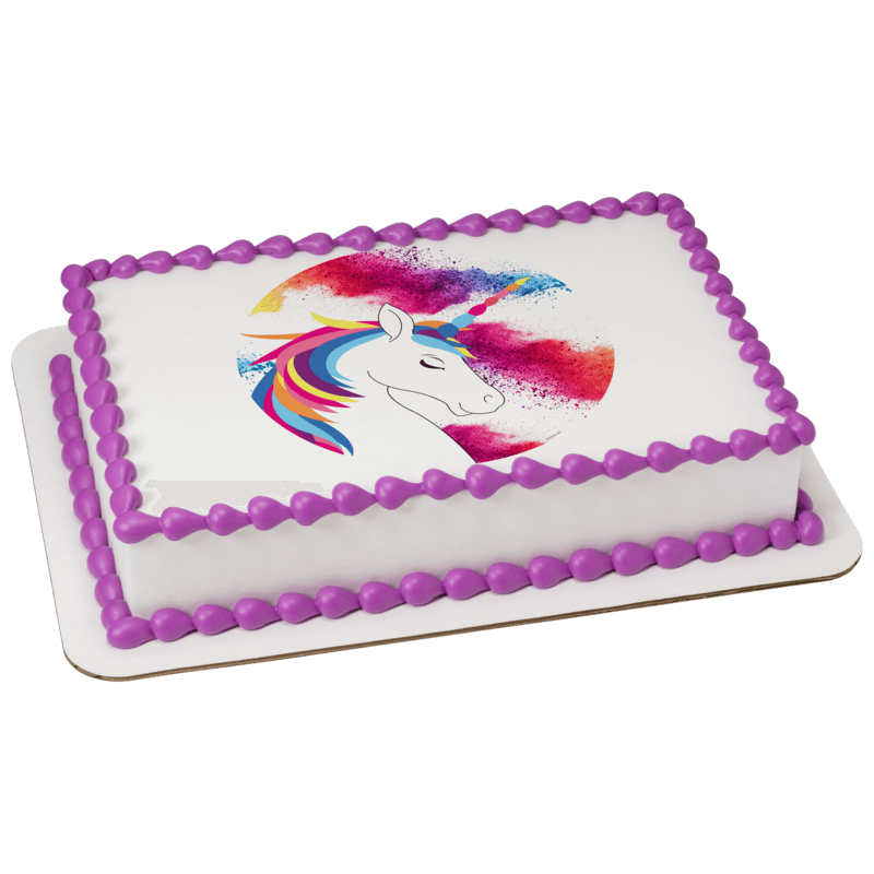 Rainbow Unicorn Cake
