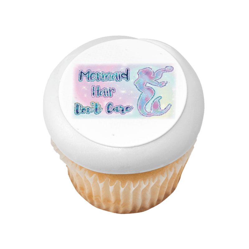 Mermaid Hair Don't Care Cupcake