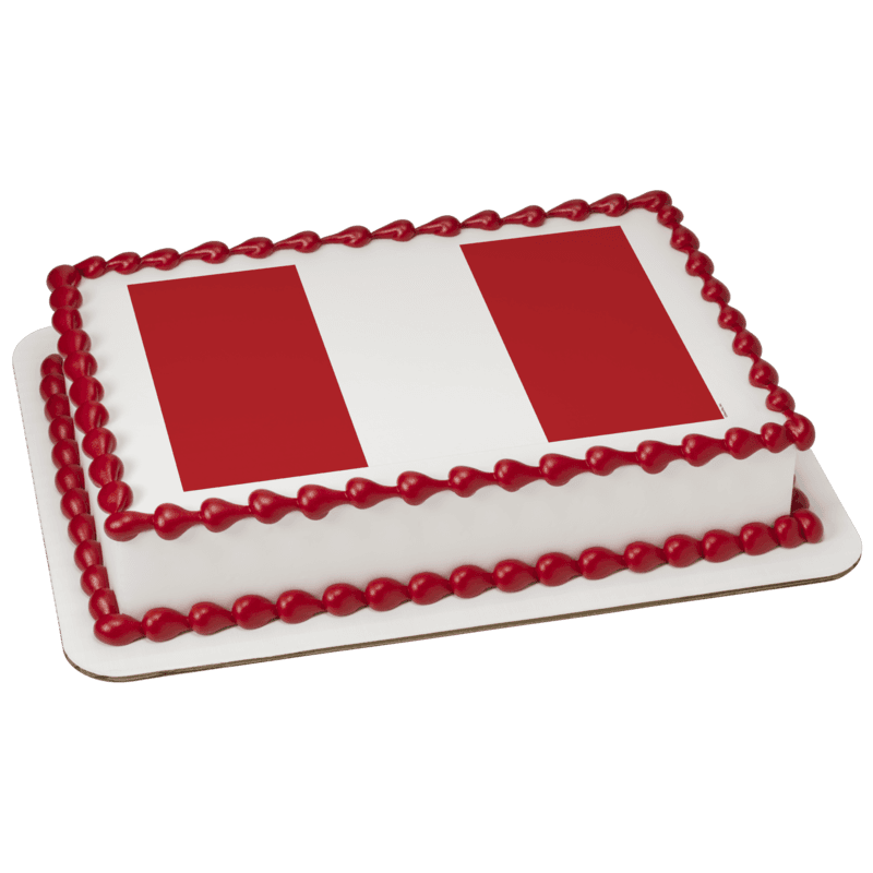 Peru Country Flag Cake