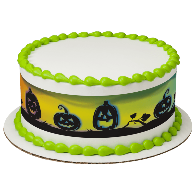 Pumpkin Silhouette Cake