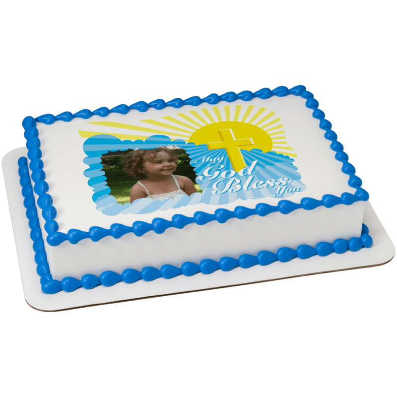 God Bless Cross Cake